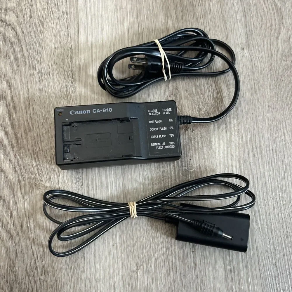 Canon CA-910 AC Adapter DC-900 Coupler XL1 XL1S XL2 Power Cord Supply Kit Tested
